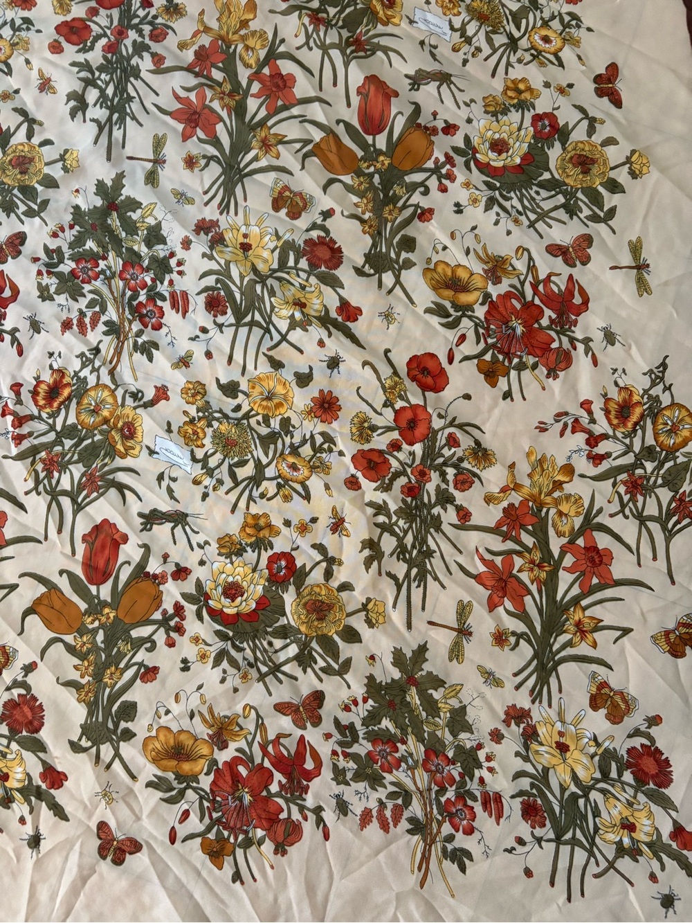 Gucci Vintage Silk Scarf Made in Italy - Picture 2 of 9